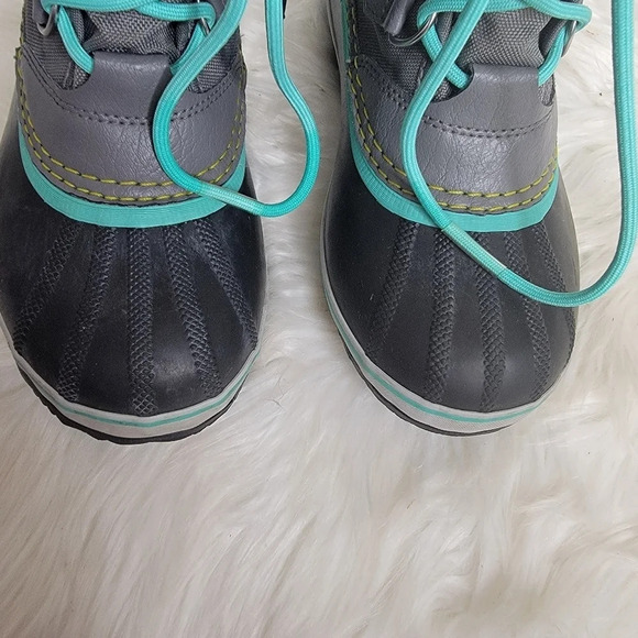 Sorel Youth Yoot Pac Nylon Cold Weather Boot Quarry/Dolphin 4  US Big Kid - Picture 10 of 10